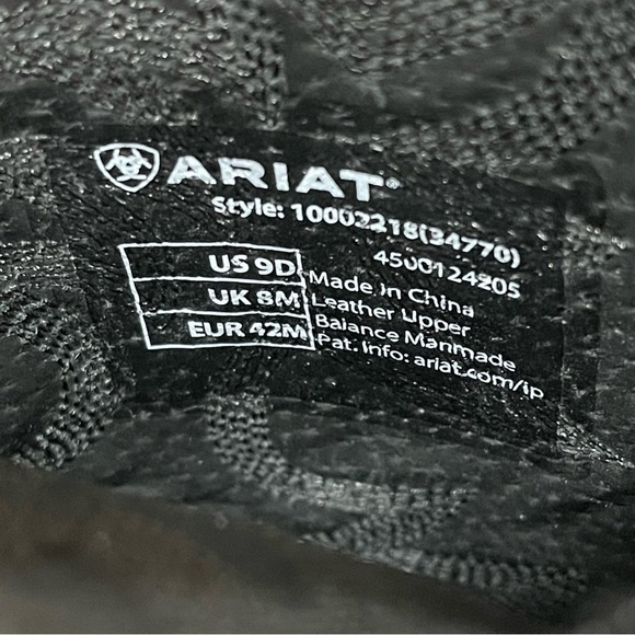 Ariat Men's Heritage R Toe Western Boot - Black - Sz - 9D .US - Picture 10 of 12